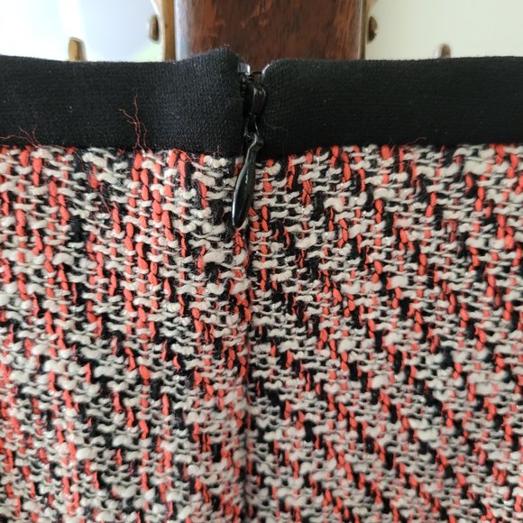 Anthro Yoana Baraschi Black and Tweed Pencil Skirt US 6 - Picture 6 of 9